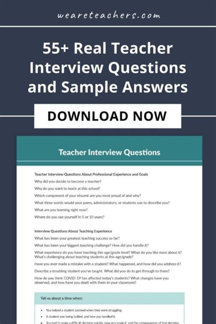 Essential Online Teacher Interview Questions & Answers PDF
