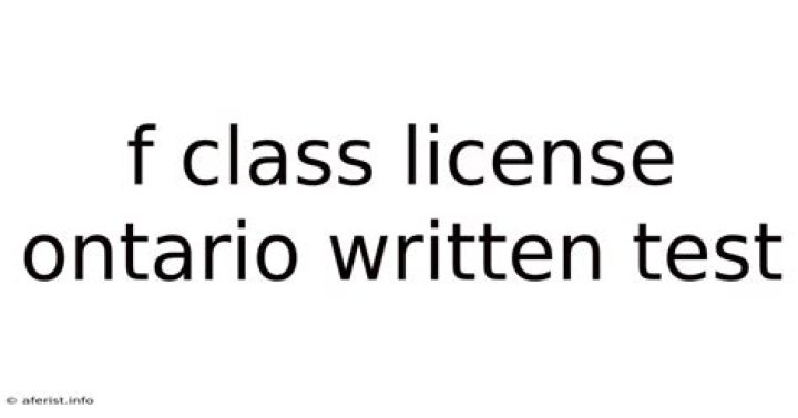 Ontario Class A License Written Test PDF: Pass Your Exam with Confidence