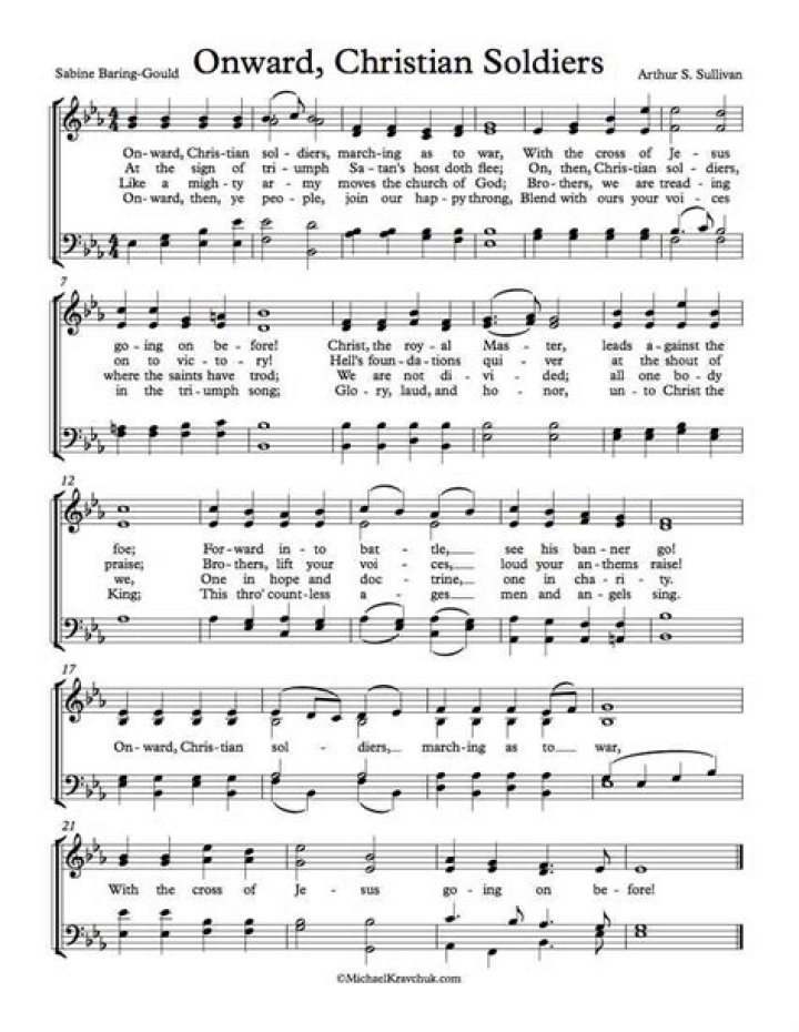 Onward Christian Soldiers Sheet Music PDF Download