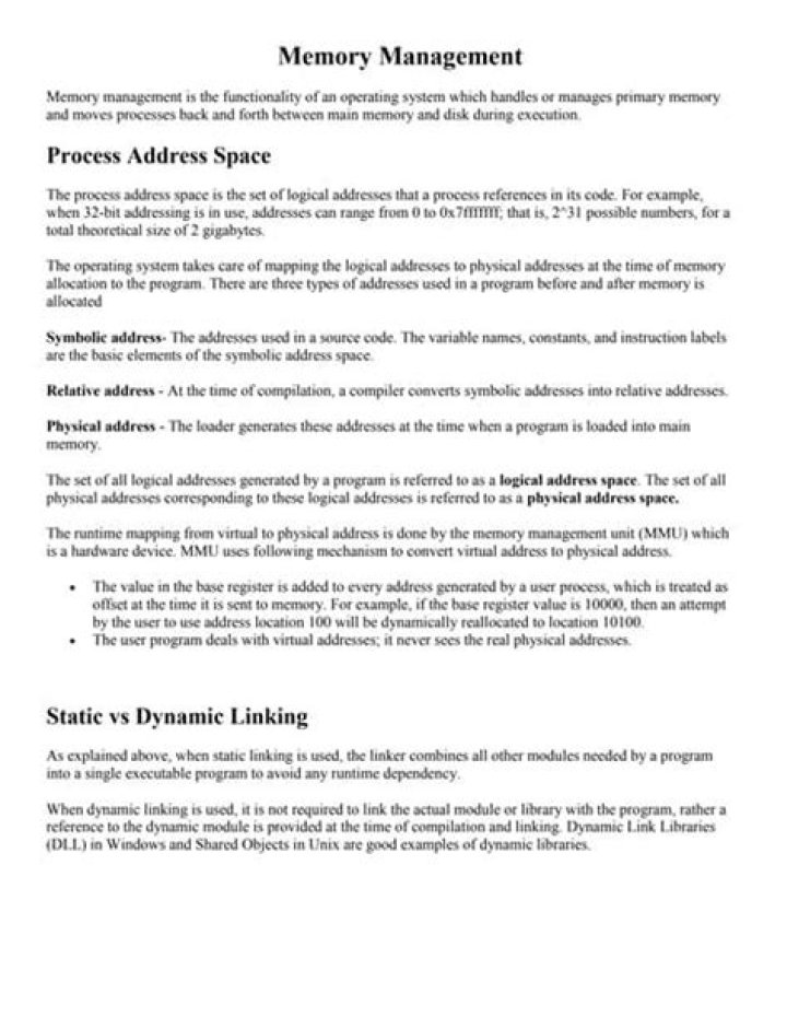 Mastering Operating System Memory Management: A Comprehensive PDF Guide