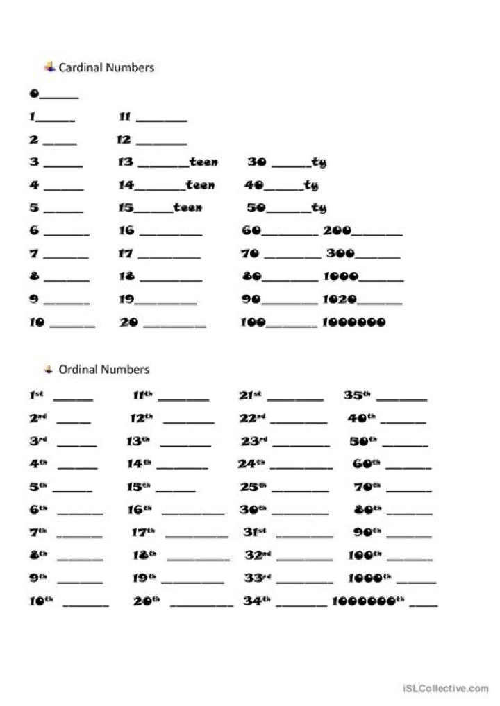 Free Ordinal Numbers Worksheets PDF – Printable Math Practice for Students