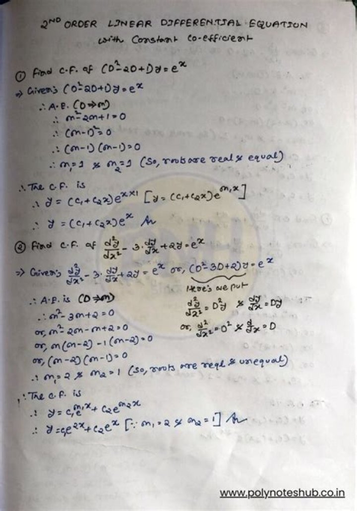 Ordinary Differential Equations Questions and Answers PDF – Solve Instantly