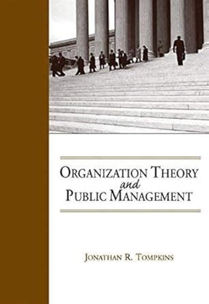 Organization Theory and Public Management: A Tompkins PDF Guide