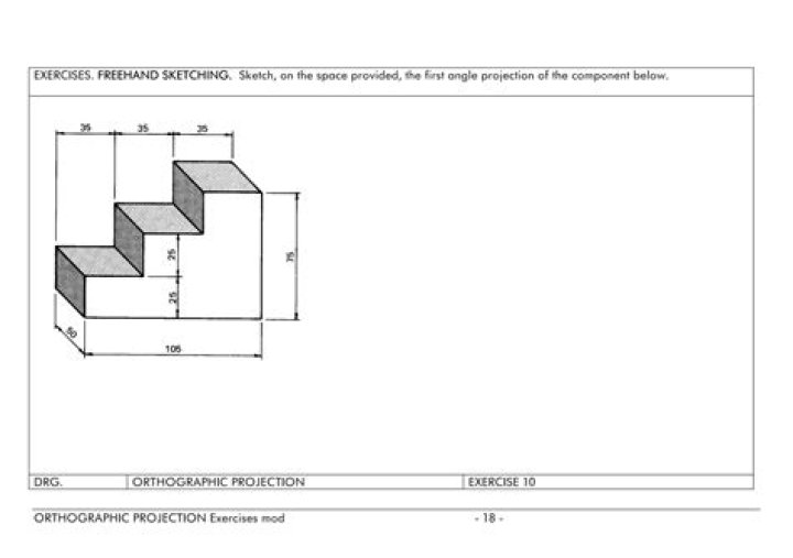 Free Orthographic Projection Exercises with Answers PDF Download