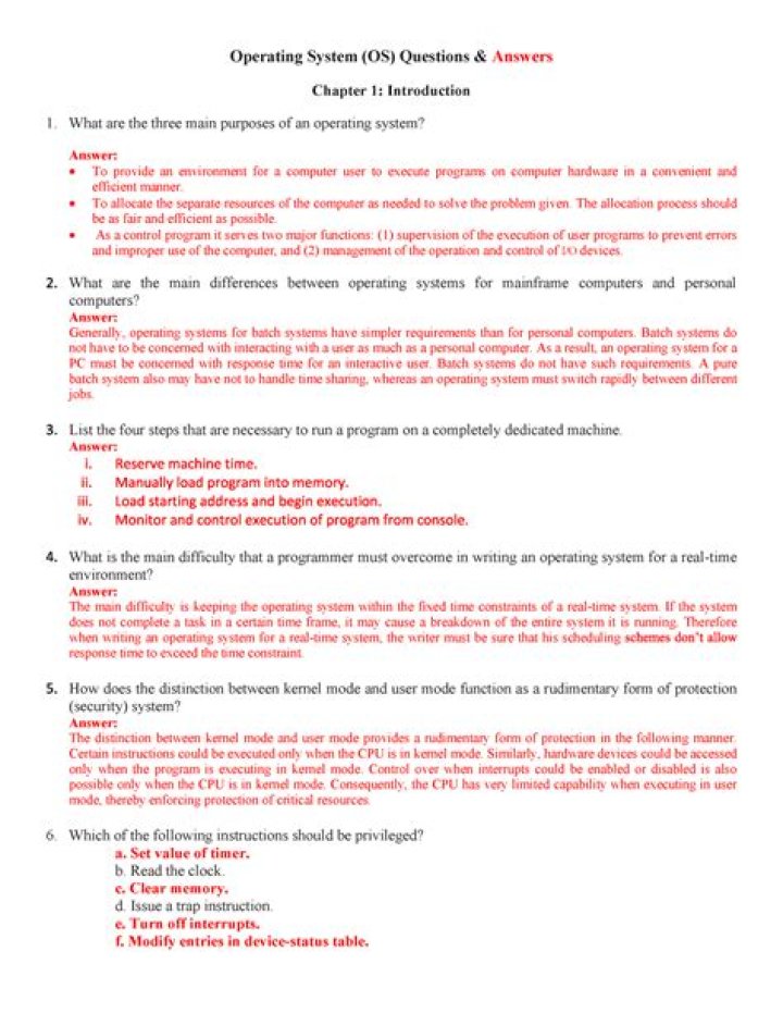 Top OS Questions & Answers PDF Guide – Instant Download