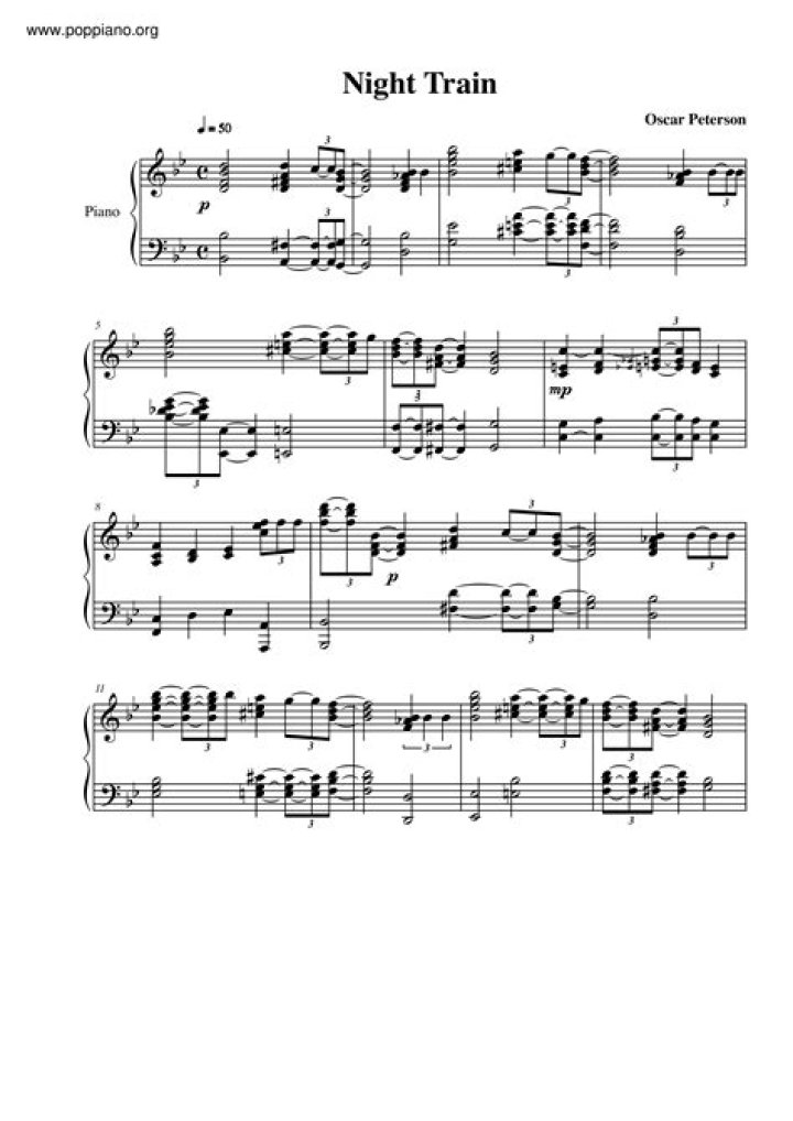 Oscar Peterson Sheet Music PDF – Download Free Jazz Masterpieces
