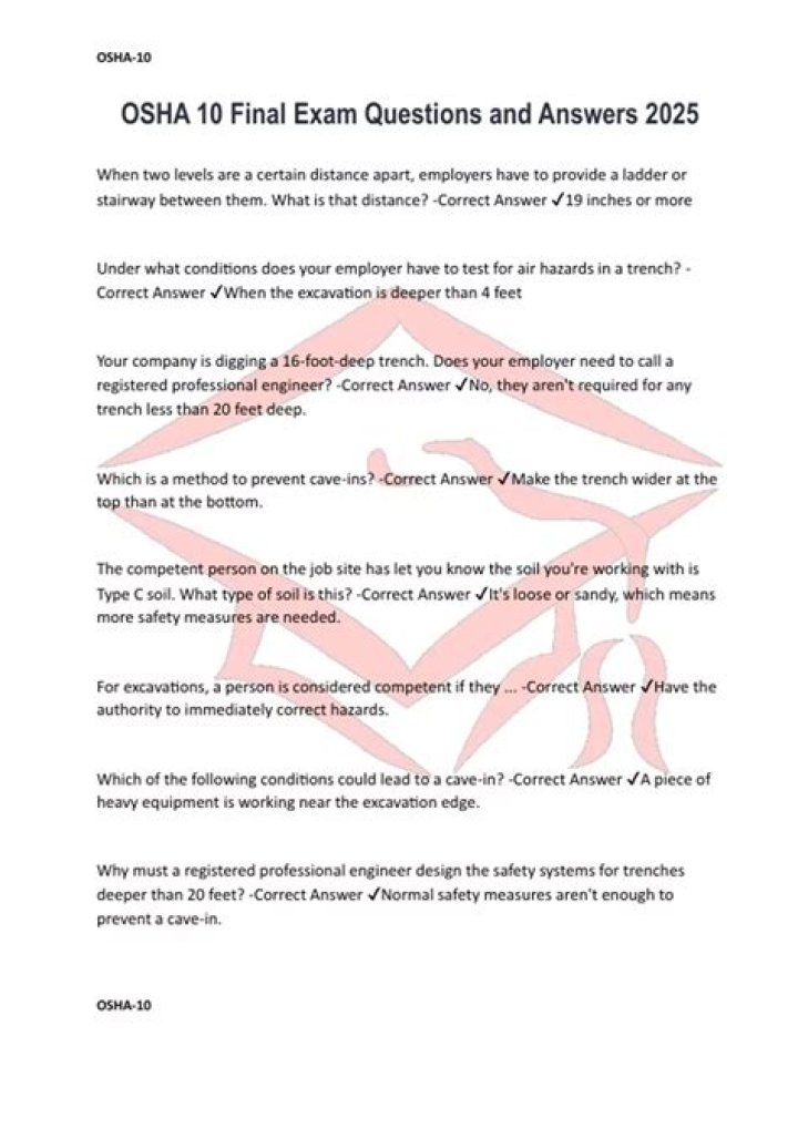 Osha 10 Questions & Answers PDF: Essential Safety Training Resources