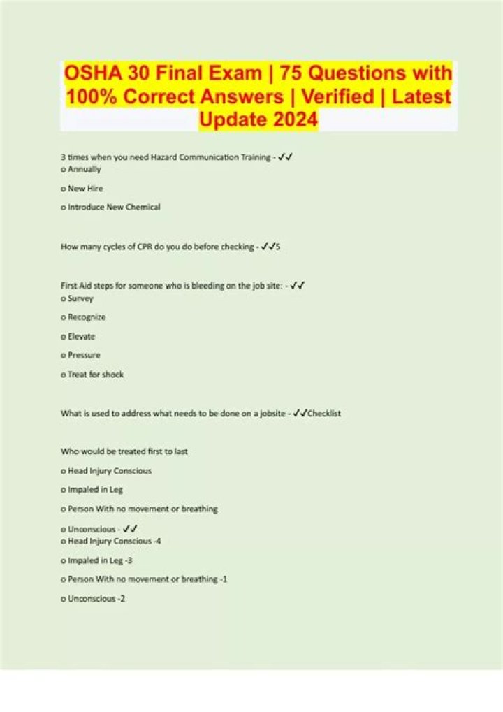 Osha 30 Test Questions and Answers PDF – Ready for Certification