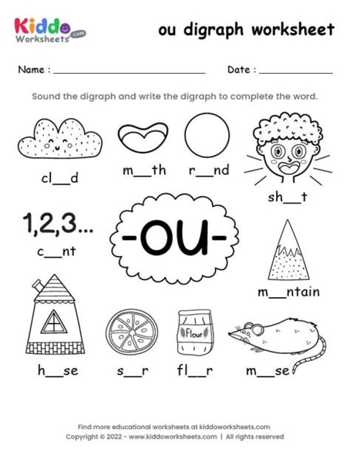 Free OU Phonics Worksheets PDF – Download Instant Phonics Practice