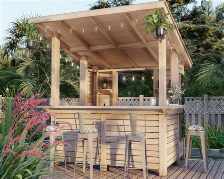 Outdoor Bar Plans with Roof PDF – Complete Backyard Oasis Design