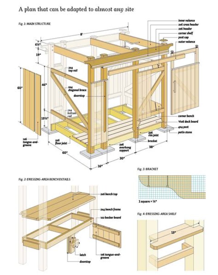 Outdoor Shower Plans PDF – Easy DIY Designs for Your Backyard