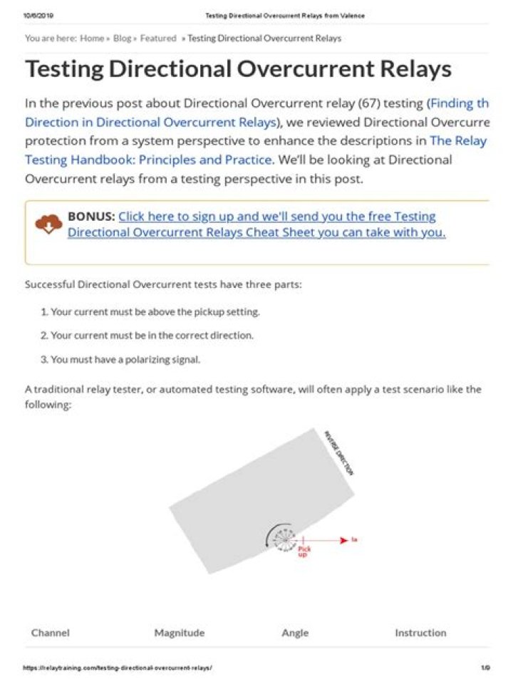 Overcurrent Relay Testing Procedure PDF – Step-by-Step Guide