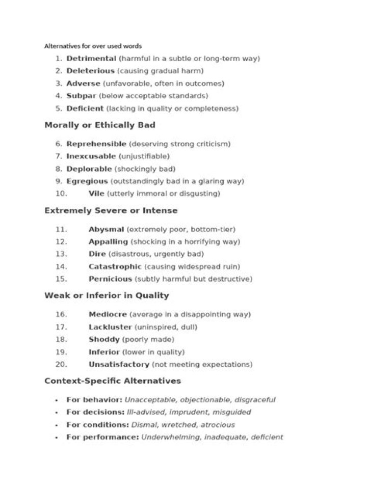 Overused Words List PDF: Stop Repeating Yourself