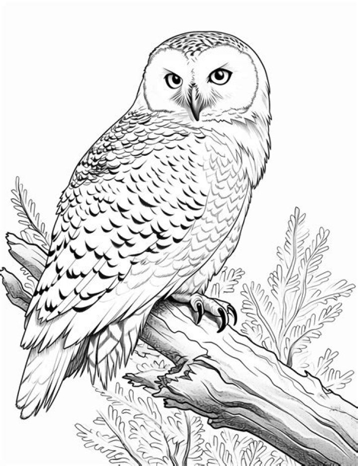Printable Owl Coloring Sheet PDF for Kids & Artists