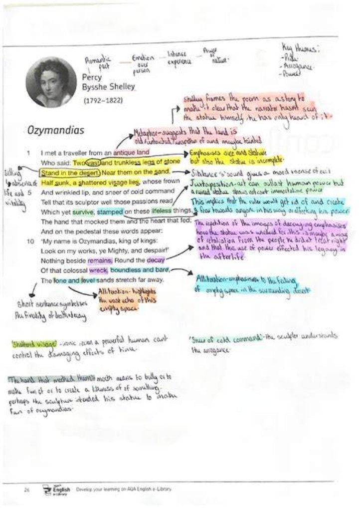 Ozymandias Poem Questions and Answers PDF: Study Guide & Analysis