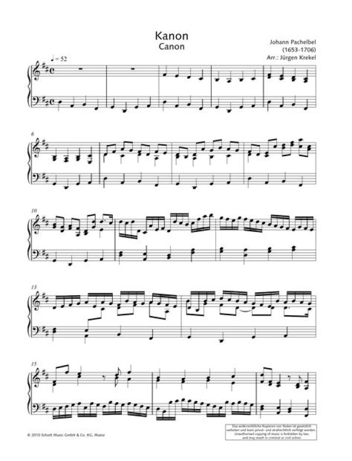 Download Free Pachelbel Canon Sheet Music PDF – Printable & Play