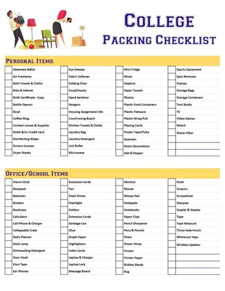 Free Packing List for College Dorm PDF – Stay Organized & Prepared