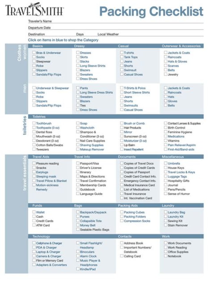 Free Packing List PDF for Easy Travel Prep