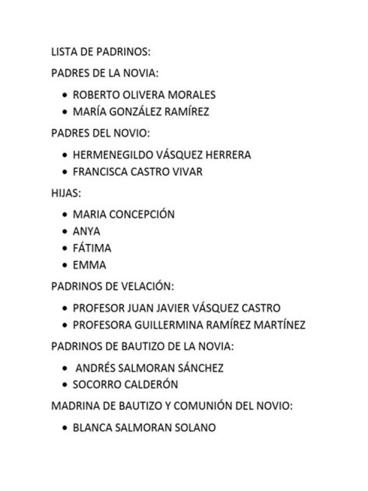 Padrinos Lista de Boda Completa PDF – Descarga Aquí