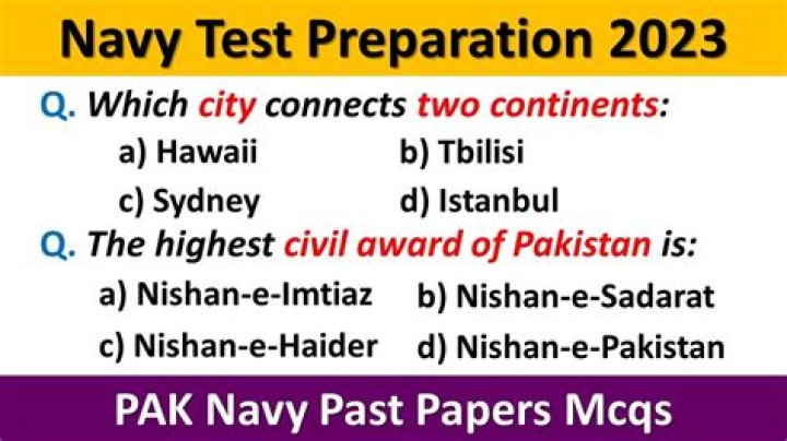 Pak Navy Intelligence Test MCQs PDF – Practice Exam for Candidates
