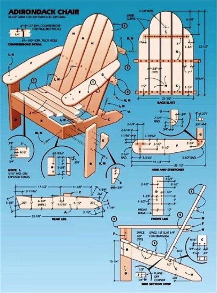 DIY Adirondack Chair Plans in Pallet Wood – Free PDF Download