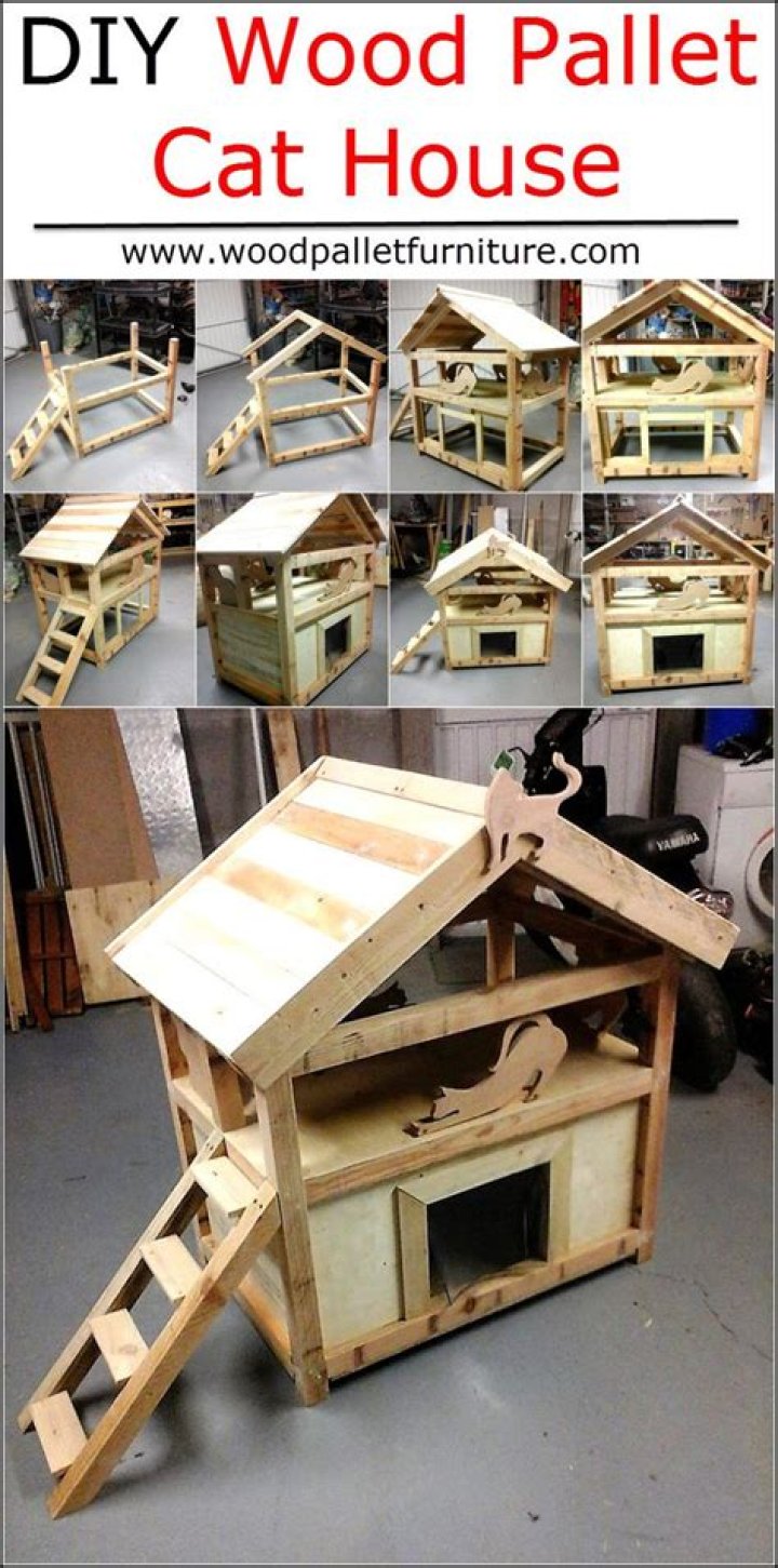 DIY Pallet Cat House Plans PDF – Easy & Affordable Shelter for Your Feline