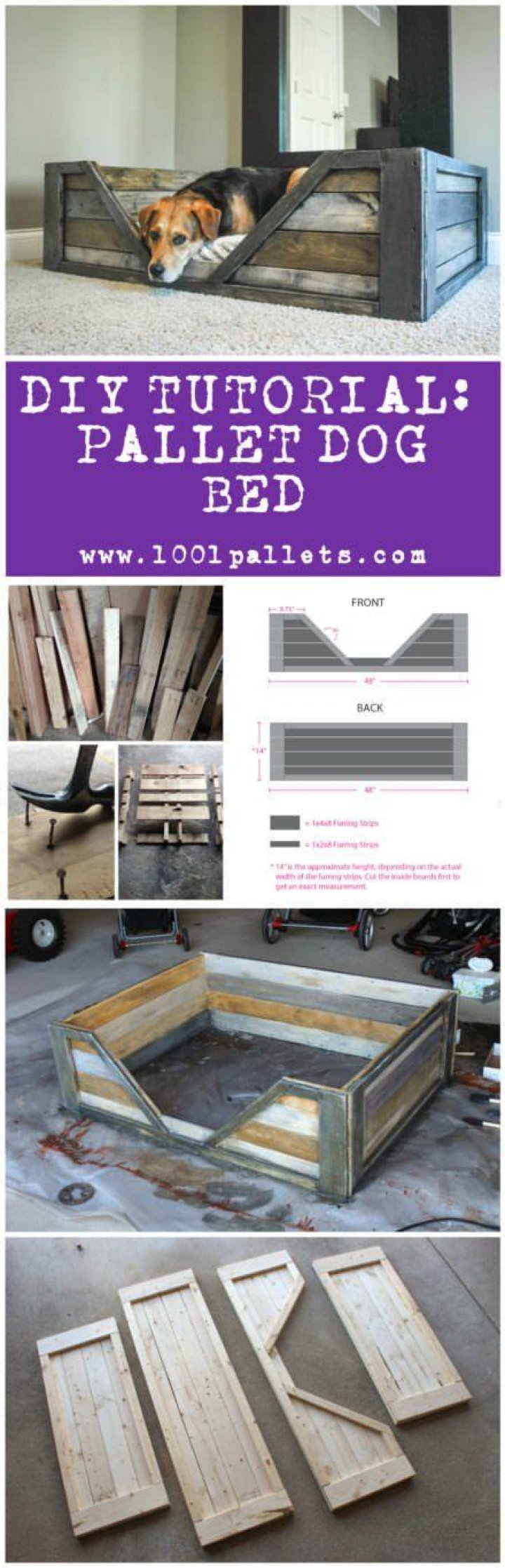 DIY Pallet Dog Bed Plans PDF – Easy & Durable DIY Project