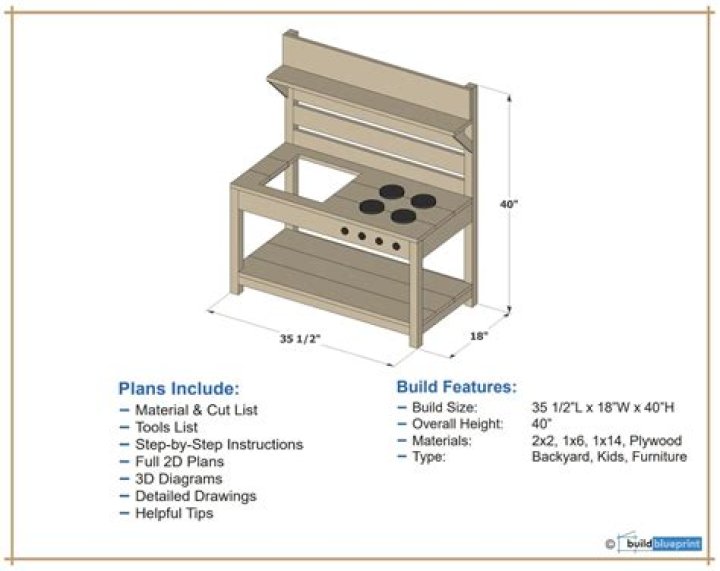 Free Pallet Mud Kitchen Plans PDF – Easy DIY Toy Kitchen