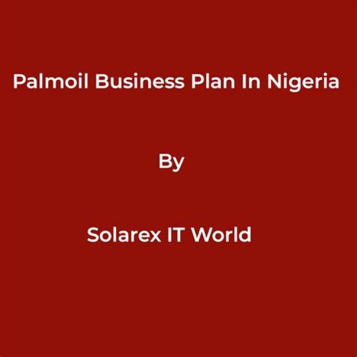 Palm Oil Business Plan in Nigeria: Complete PDF Guide