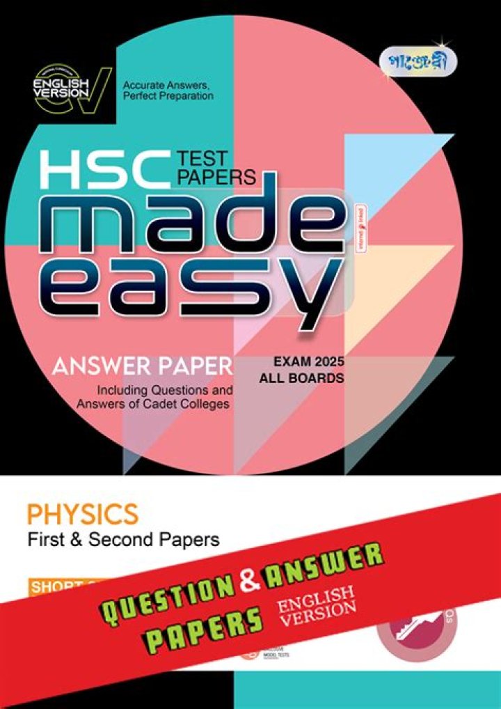 Panjeree HSC Test Paper 2018 PDF Download – Official Solved Papers