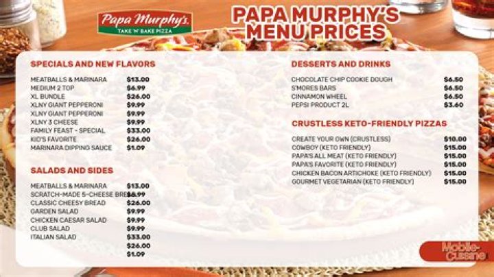 Papa Murphy's Ingredients List PDF: Full Recipe & Nutritional Info