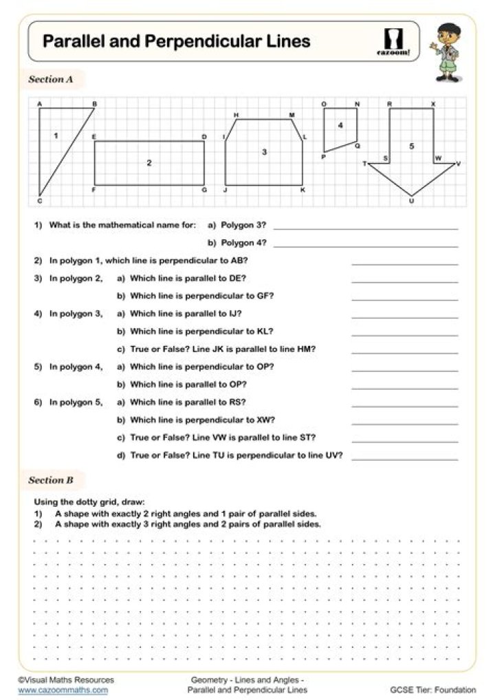 Parallel and Perpendicular Lines Test PDF: Accurate Exam Practice