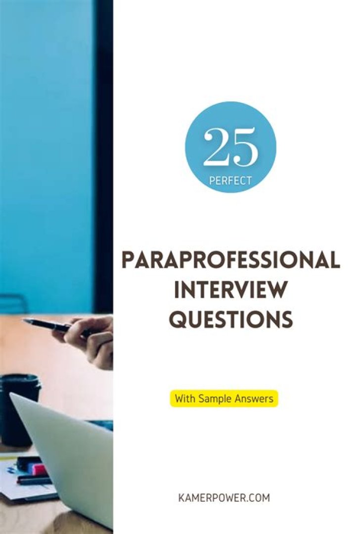 Paraprofessional Interview Questions with Answers PDF for Job Success
