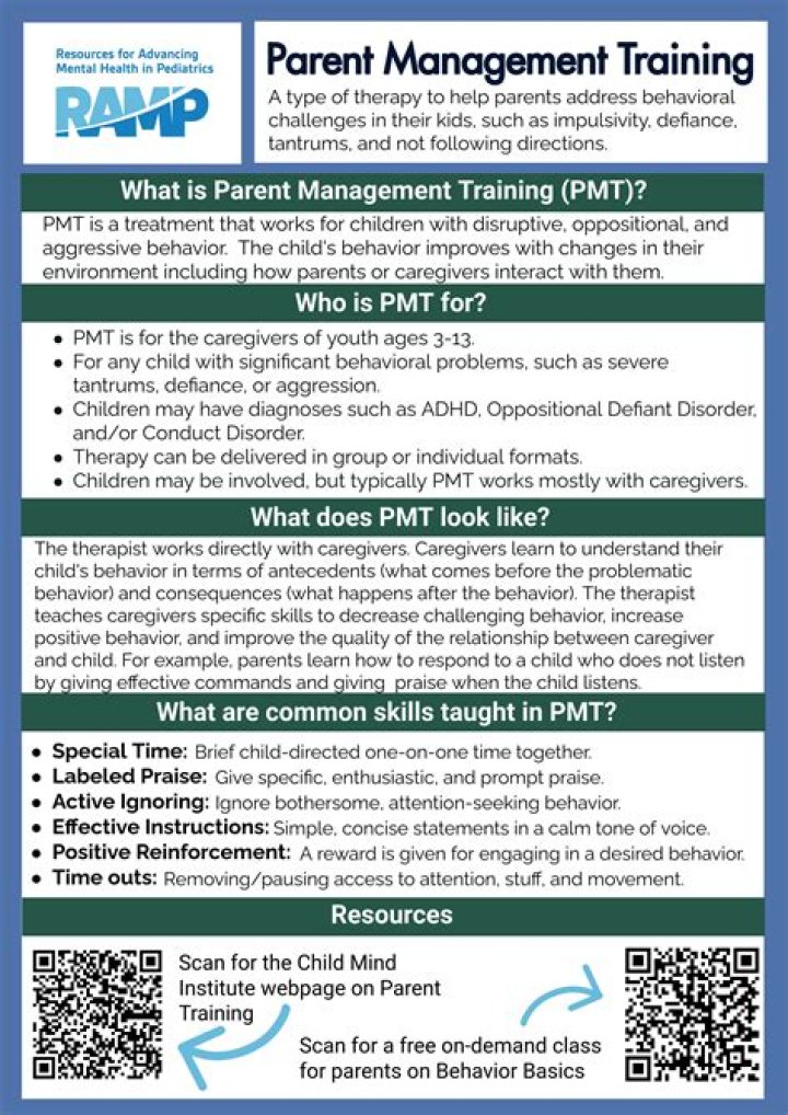 Parent Management Training for ADHD: Free PDF Guide