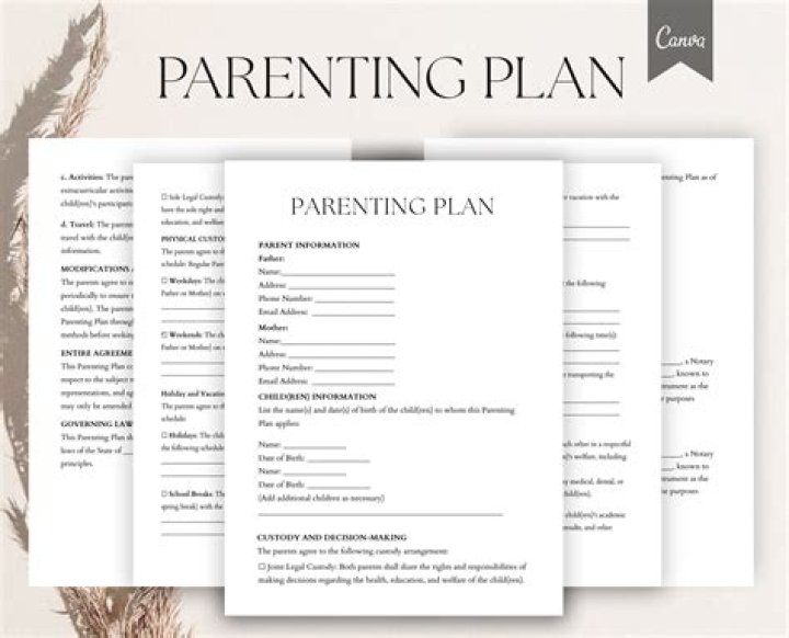 Free Parenting Plan Template PDF – Easily Customize Your Family Schedule