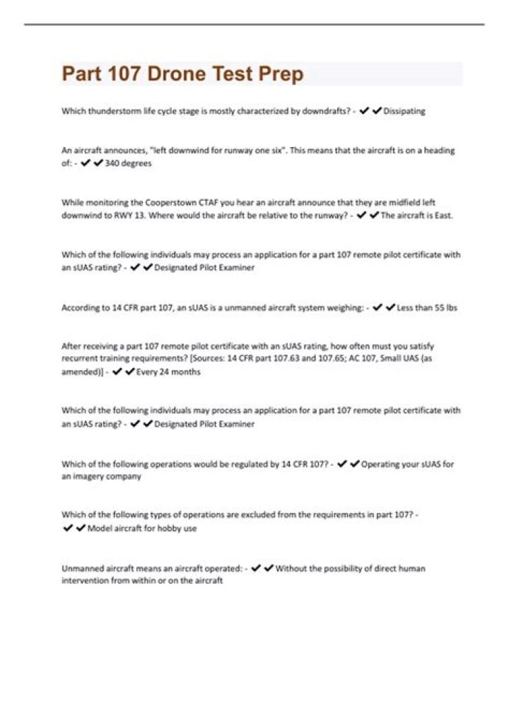 Master the FAA Part 107 Test with Our Free Practice PDF