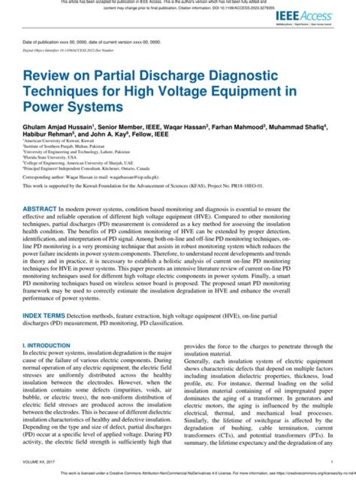 Comprehensive Partial Discharge Test Procedure PDF for Electrical Safety