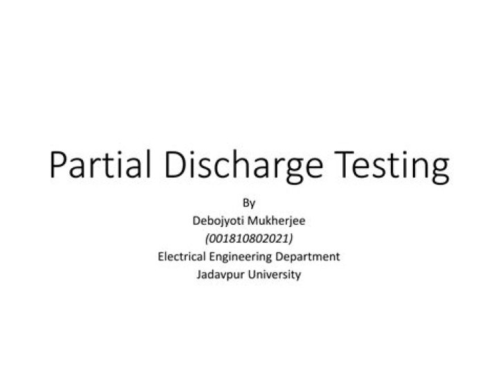 Essential Partial Discharge Testing of Cables PDF Guide