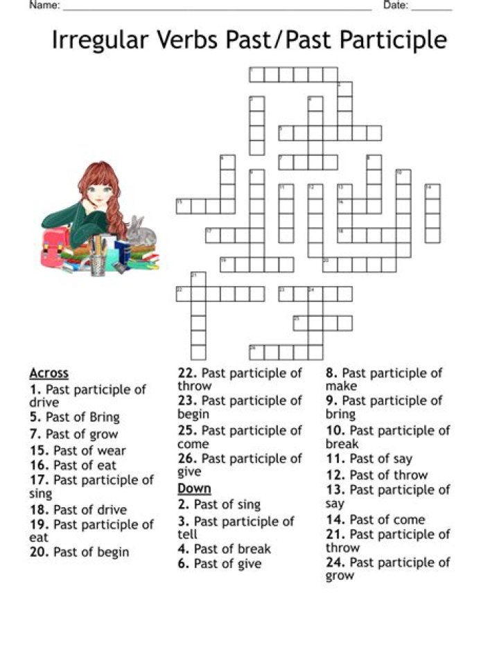 Free Past Participle Spanish Worksheet PDF Download