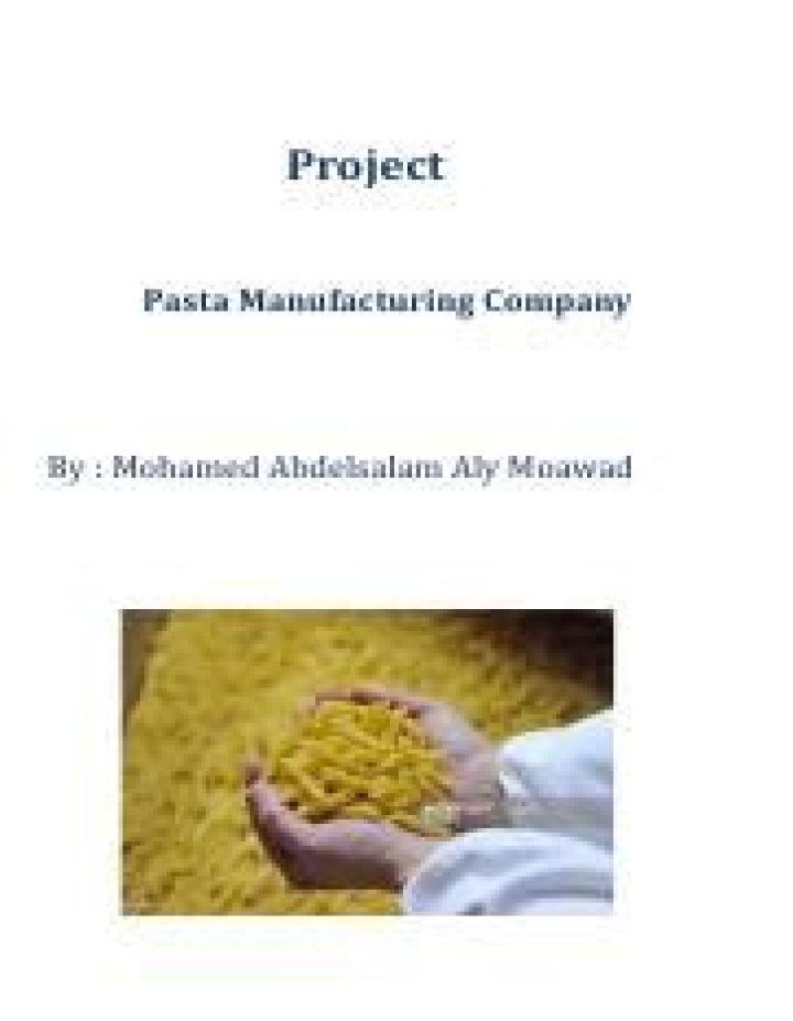 How to Start a Pasta Business: Complete PDF Business Plan