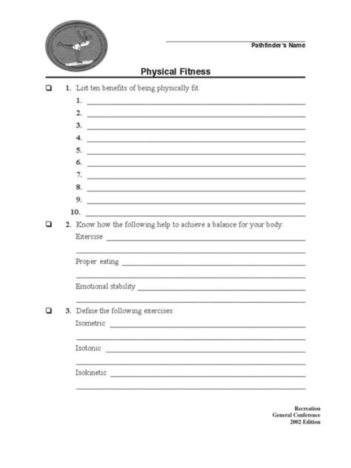 Free Pathfinder Honor Worksheets PDF for Instant Download