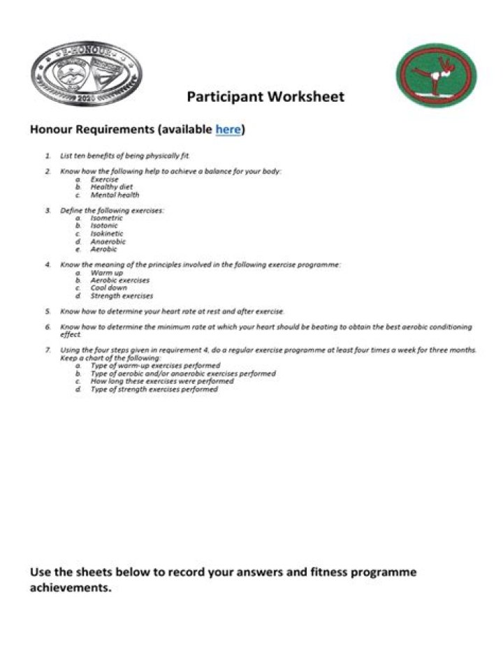 Free Pathfinder Honor Worksheets PDF – Printable Study Materials