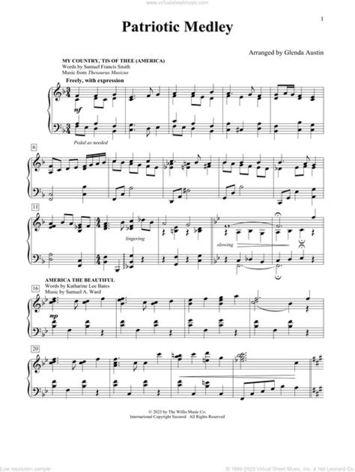 Patriotic Sheet Music PDF Downloads – Free Downloads