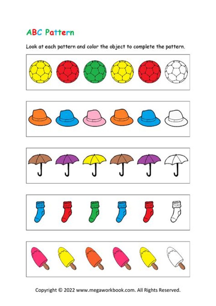 Free Kindergarten Pattern Tracing Worksheets PDF – Instant Download
