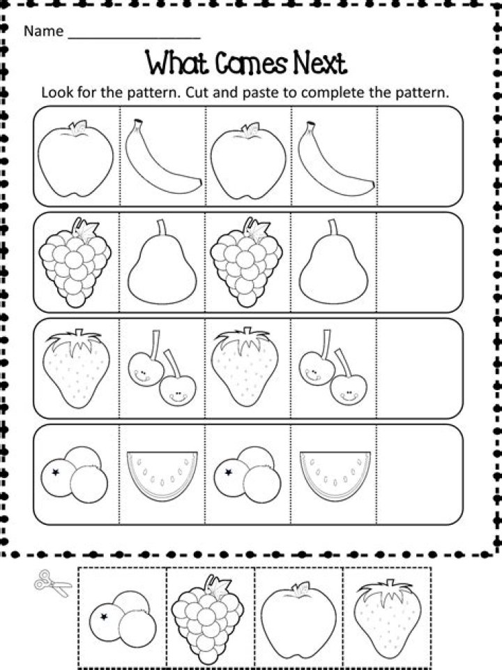 Free Pattern Worksheets for Preschool PDF – Printable Early Learning Activities