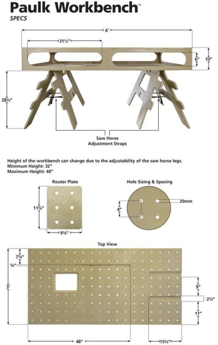 Free Paulk Workbench Plans PDF for DIY Projects