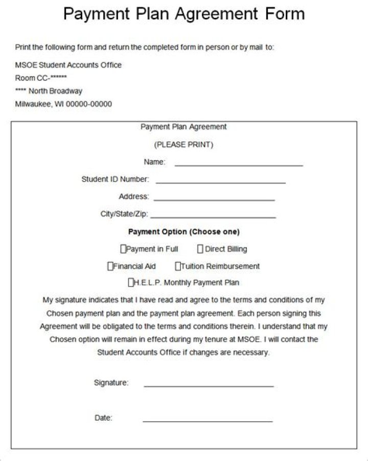 Download Payment Plan Contract PDF – Free Legal Template