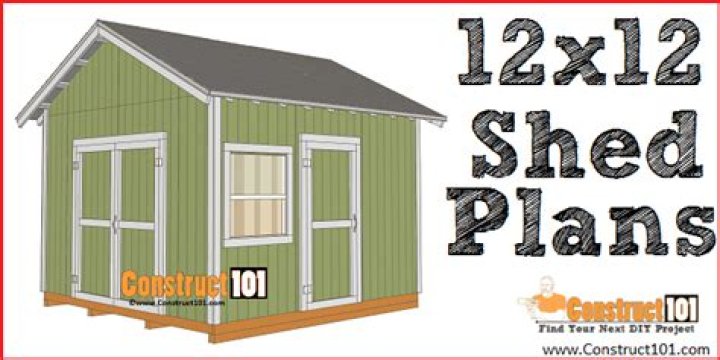 Free PDF 12x12 Shed Plans Download for DIY Projects