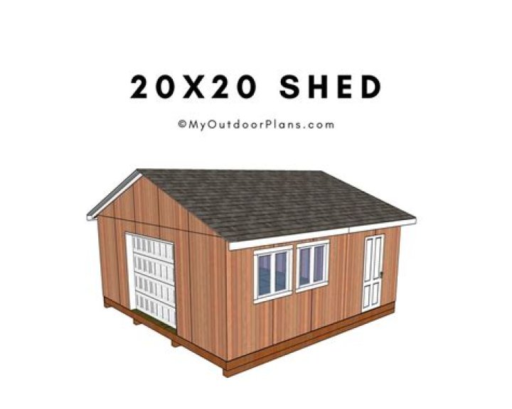 Free 20x20 Shed Plans PDF – Easy to Build & Perfect for Small Spaces