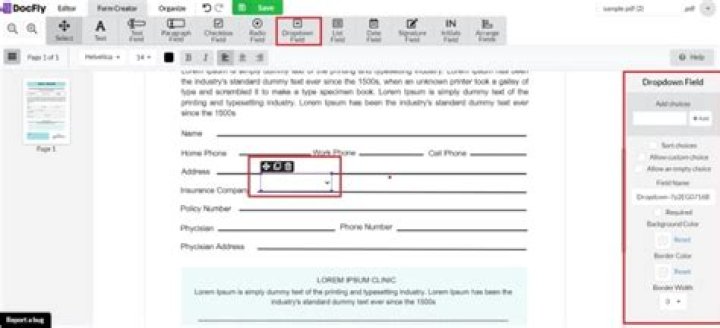 Export Drop Down List Values from PDF Instantly